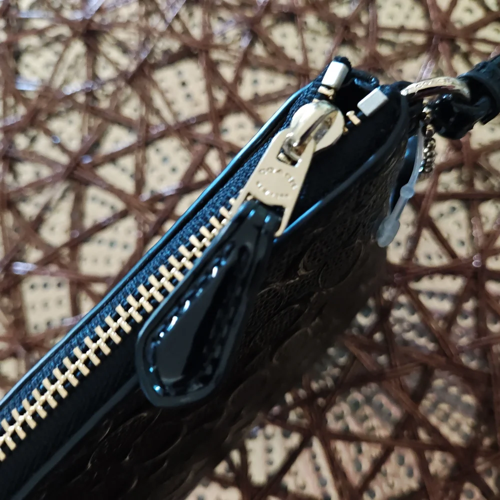 Coach Black Wristlet with Gold Details - Picture 7 of 8